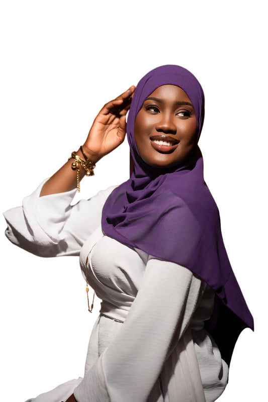 Hijab Crepe mousseline